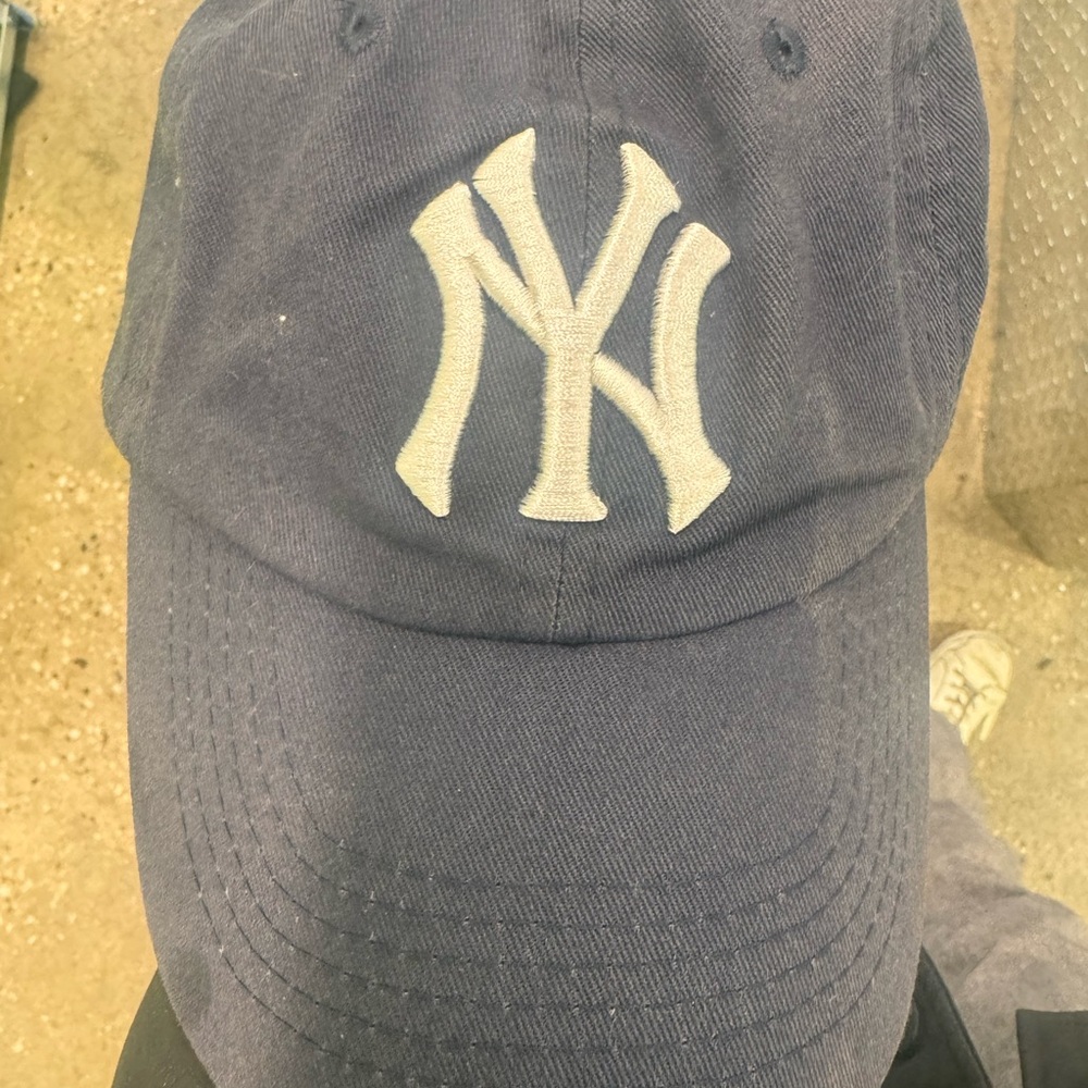 Navy Blue Yankees Baseball Cap with White Logo